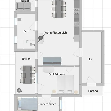 Winter In Der Waldrand Mit Zwei Balkonen * Bad Wünnenberg