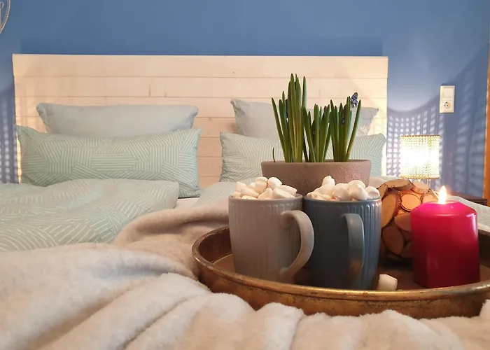 Winter In Der Waldrand Mit Zwei Balkonen