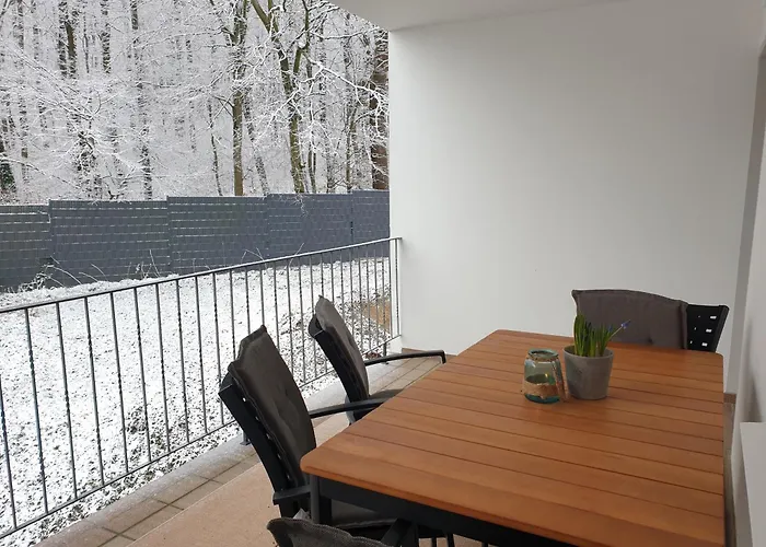 Winter In Der Waldrand Mit Zwei Balkonen Bad Wünnenberg